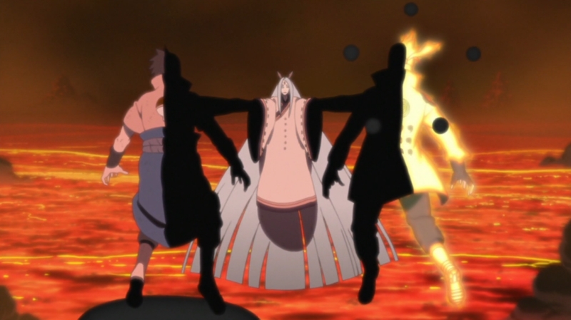 Team 7, Kakashi & Obito vs. Kaguya