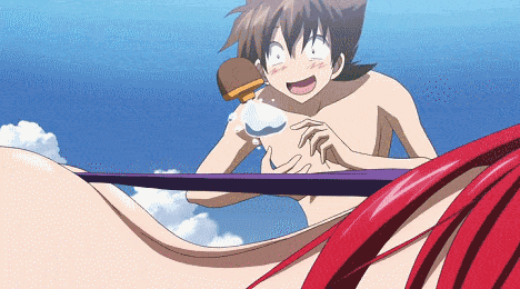 Issei groping rias