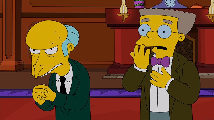 Mr Burns and Smithers (The Simpsons)