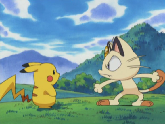Pikachu and Meowth (Pokemon)