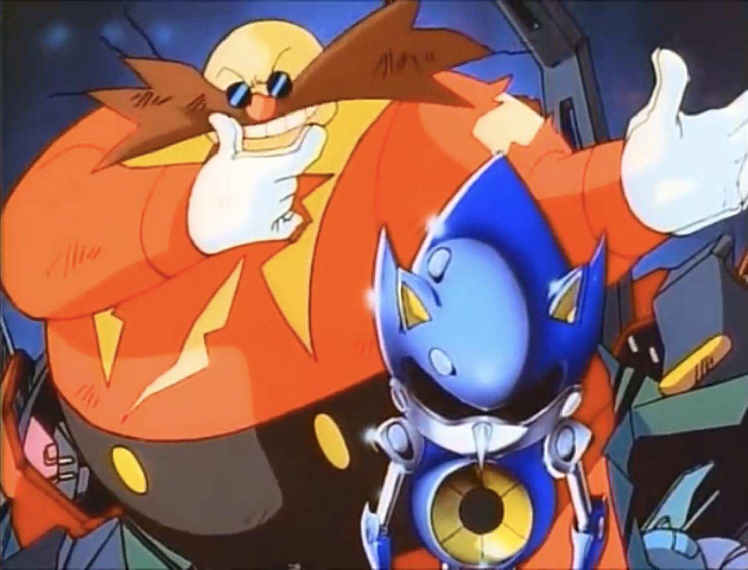 Dr Eggman and Metal Sonic (Sonic the Hedgehog)