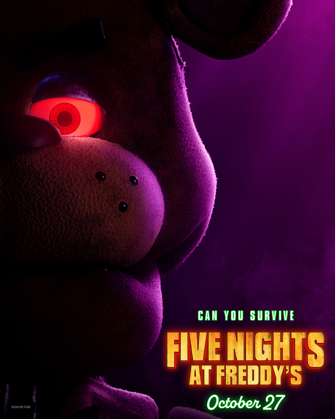 FNAF Movie Reveal Freddy Poster