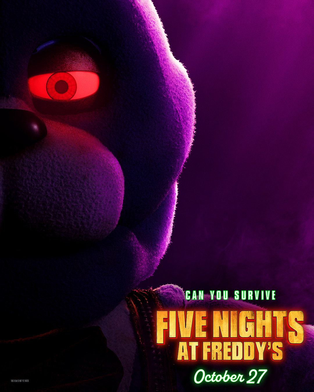 FNAF Movie Reveal Bonnie Poster